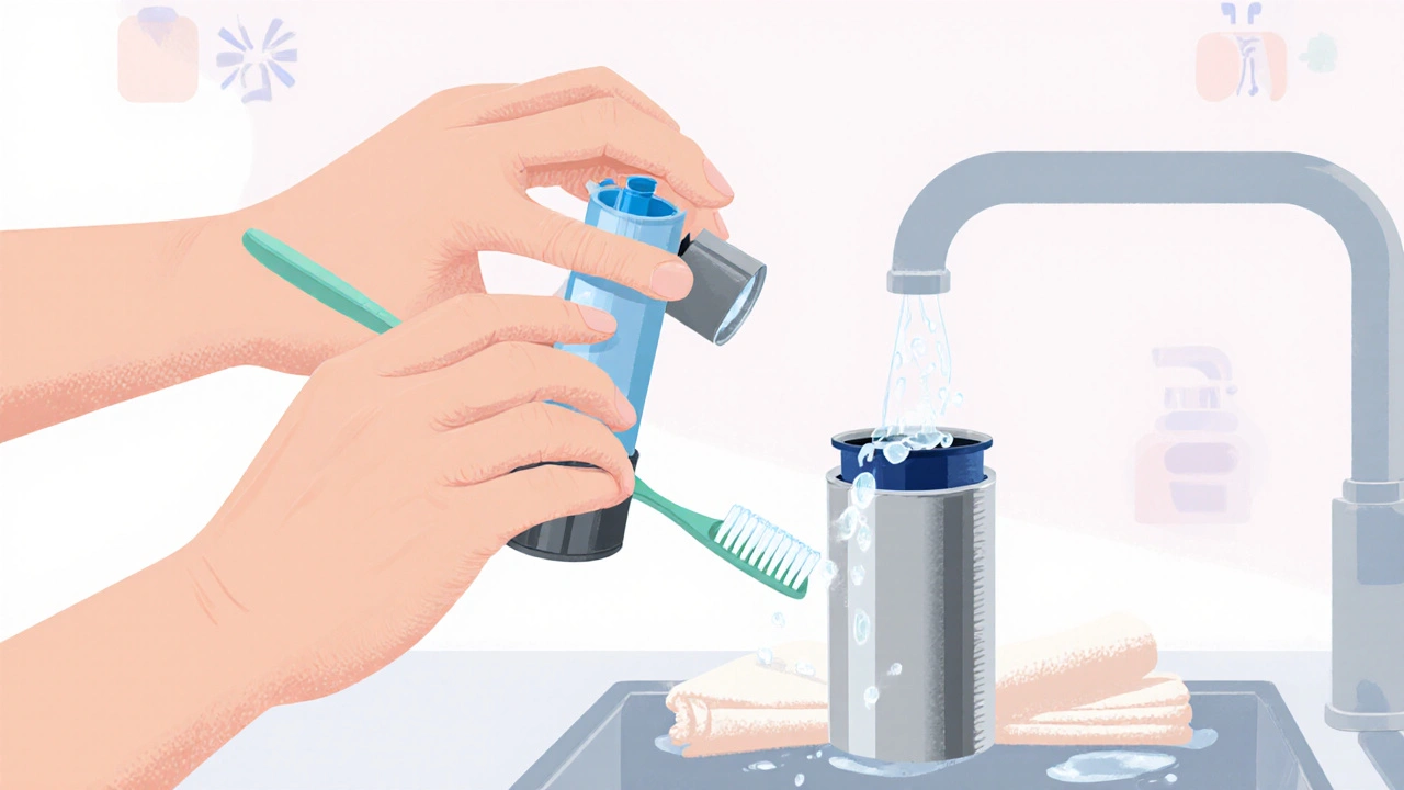 Cómo limpiar y mantener tu inhalador de albuterol correctamente