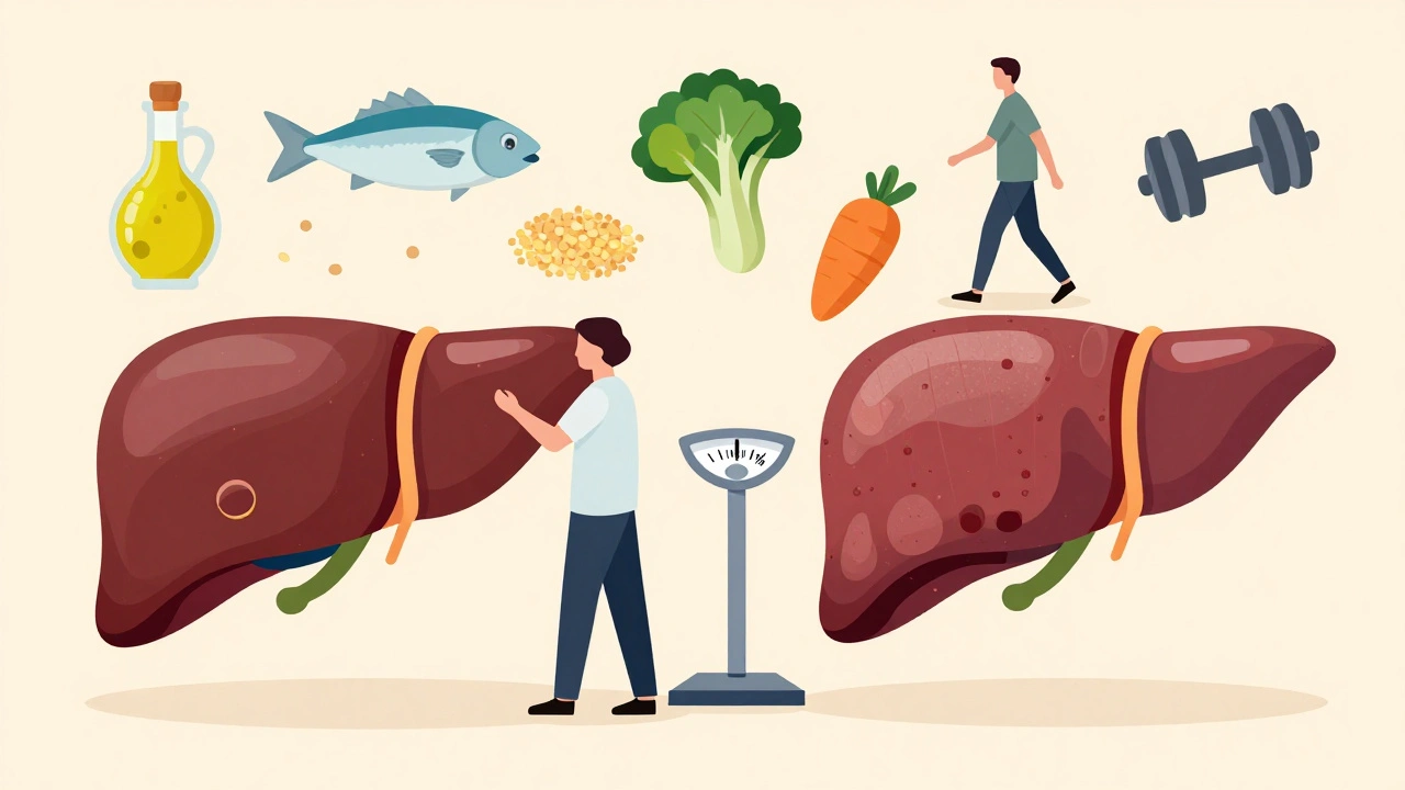 Perder peso para combatir la esteatosis hepática no alcohólica: dieta, ejercicio y medicamentos