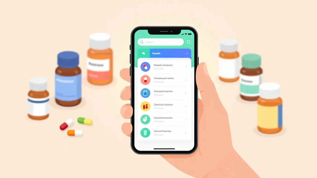 Registros de salud personal: gestionar medicamentos entre farmacias