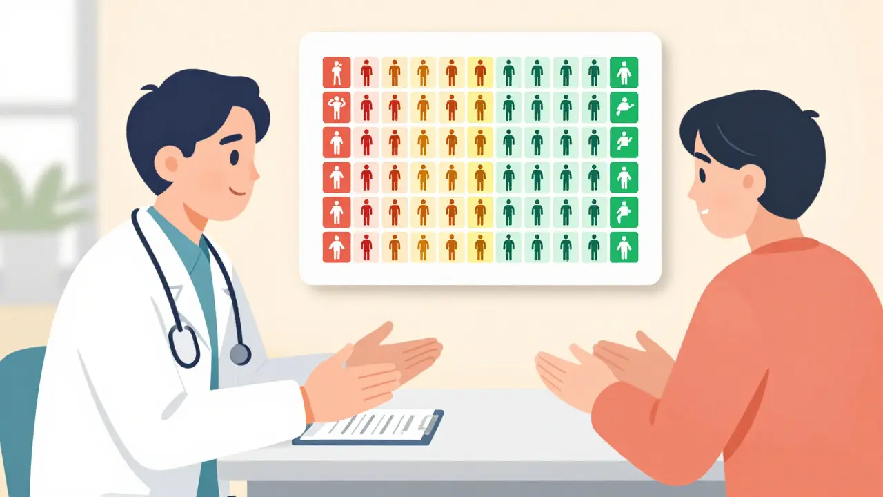 Guiones de Toma de Decisiones Compartidas para Evaluar Riesgos y Efectos Secundarios