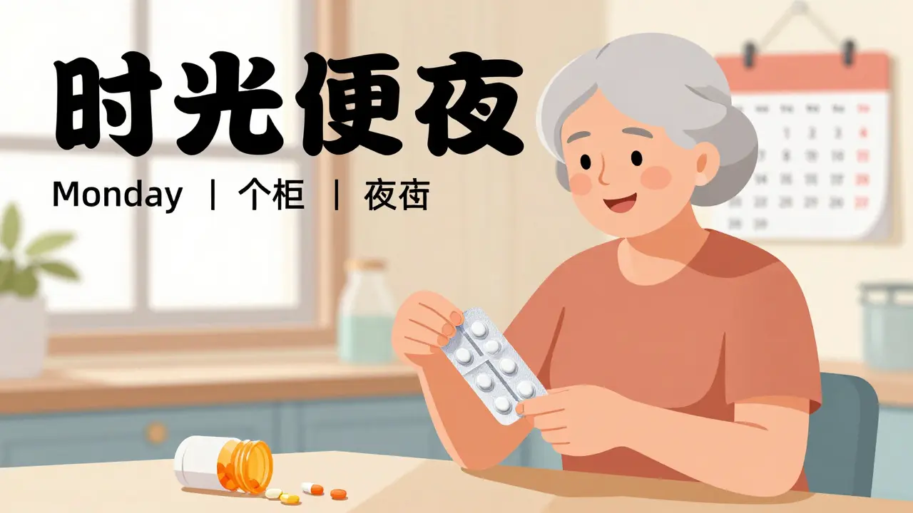 Cómo usar pastillas en dosis preparadas y envases blíster para adultos mayores