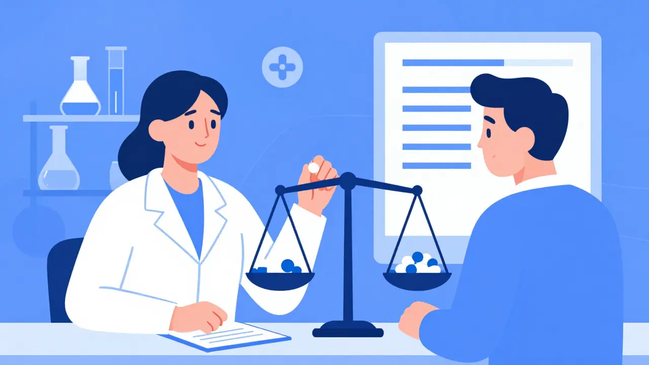 Oficial de Medicare negociando precios de medicamentos con laboratorio.