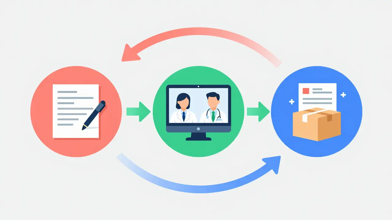 Proceso simplificado de telemedicina y receta digital